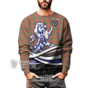 Bruce Ancient Tartan Sweatshirt with Alba Gu Brath Regal Lion Emblem