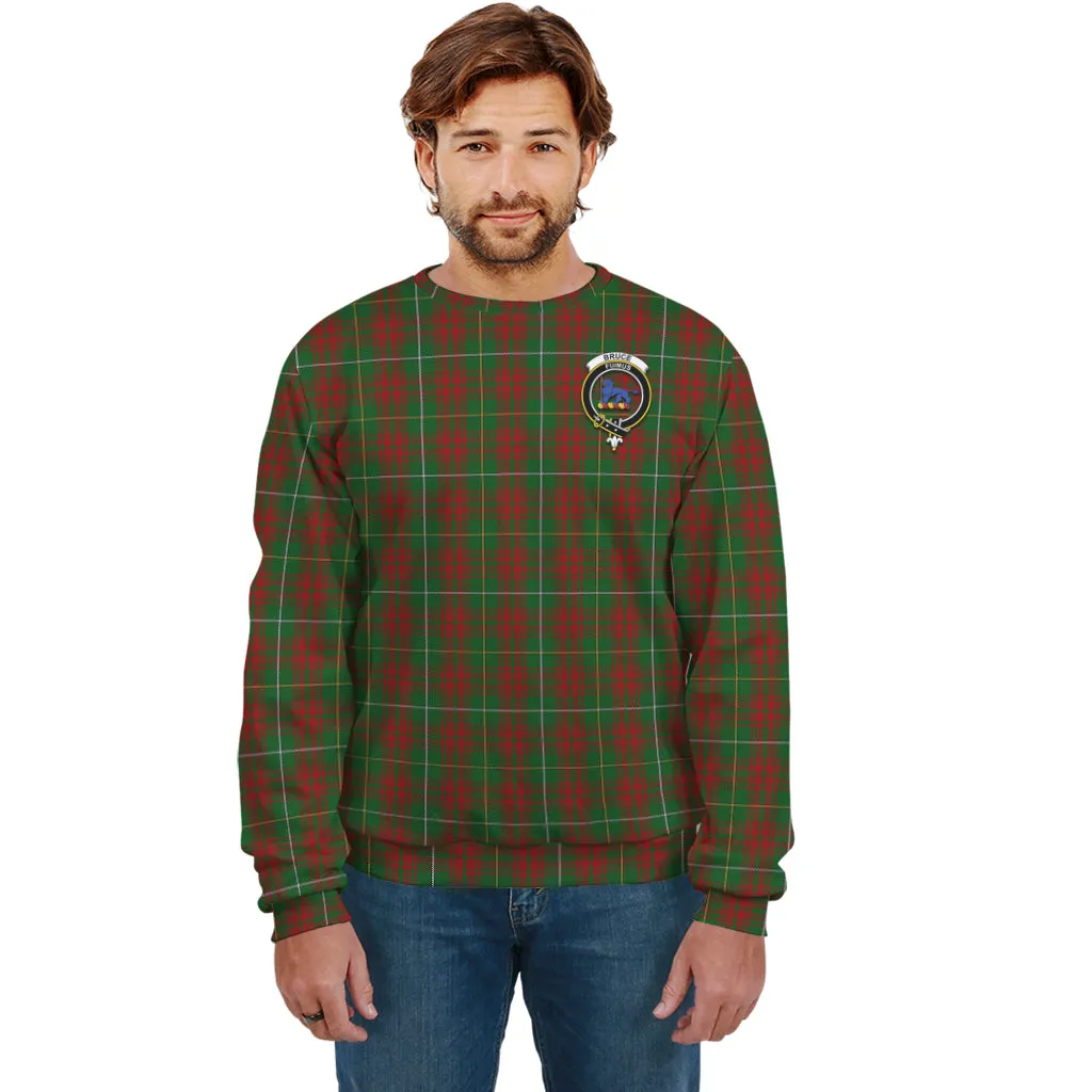 Bruce Hunting Tartan Sweatshirt with Family Crest