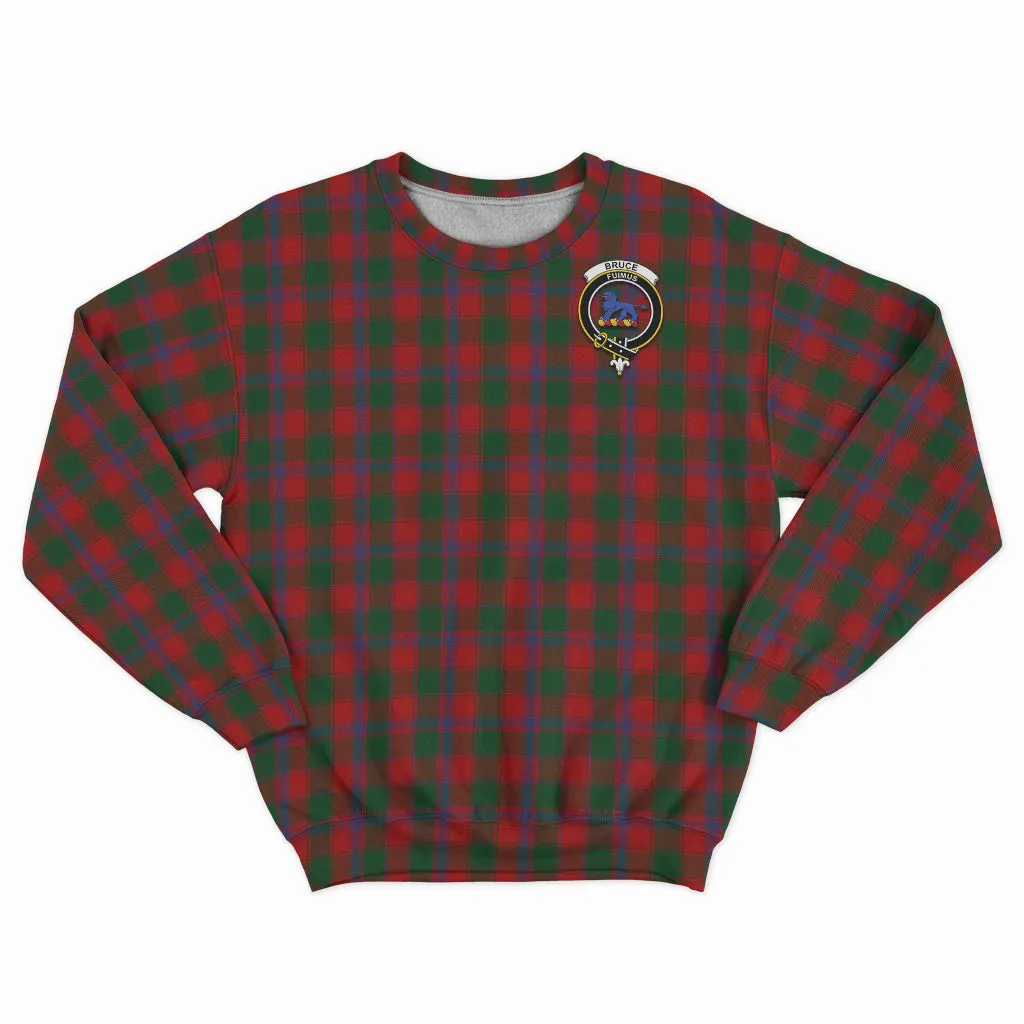 Bruce Old Tartan Sweatshirt with Family Crest