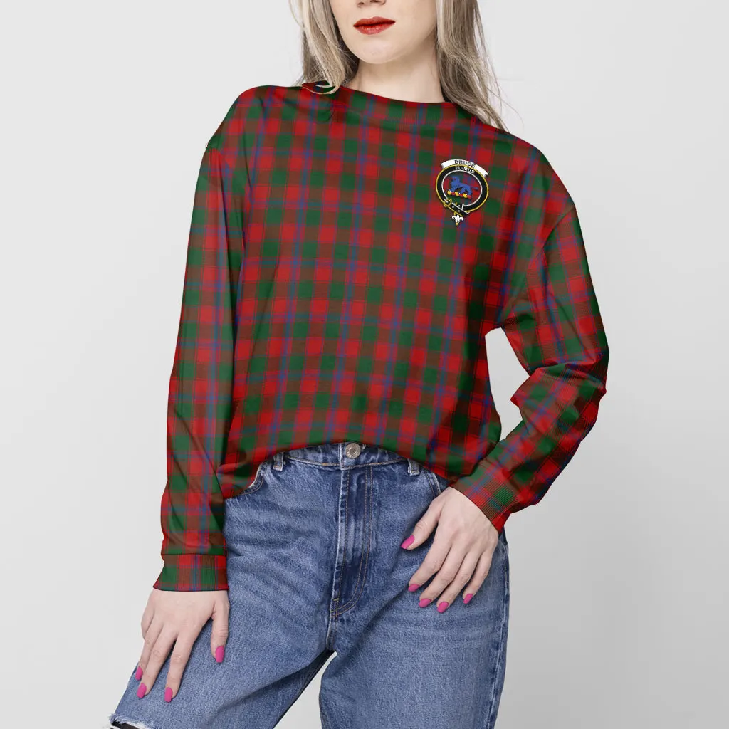 Bruce Old Tartan Sweatshirt with Family Crest