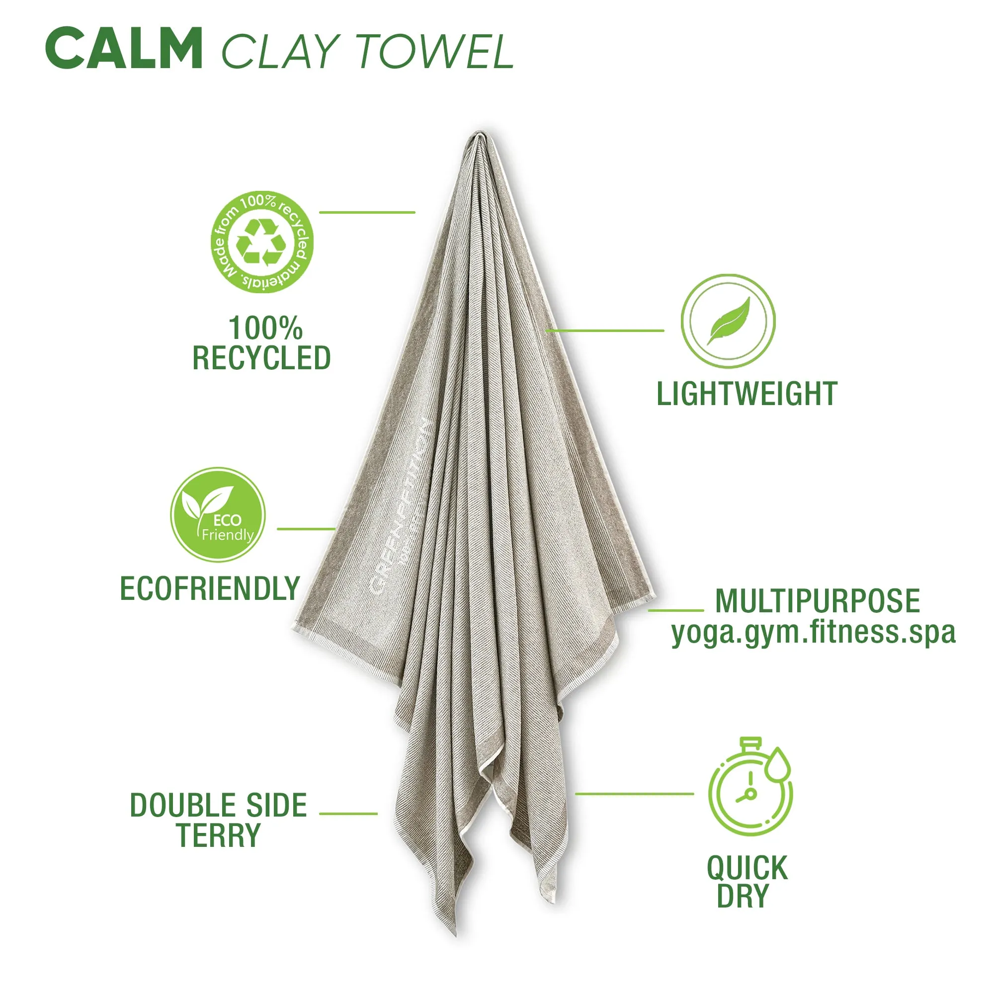 Calm Clay Bath Towel