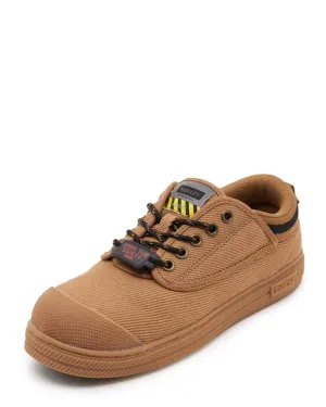 Canvas Safety Shoe - Tan/Gum