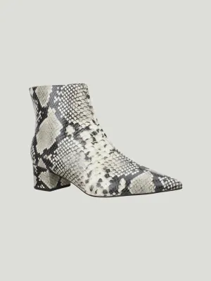 Carrano Python Embossed Leather Bootie