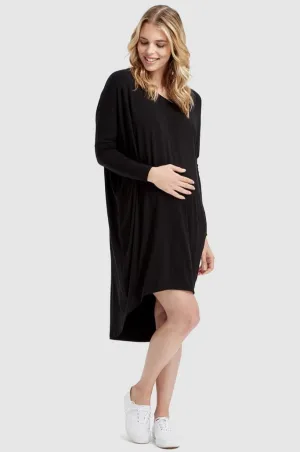 Catherine Maternity Dress - Black