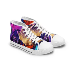 Color Paintings - Inovax Women's Hight Top Sneakers