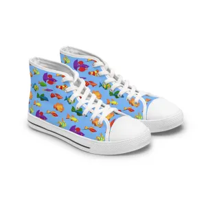 Colorful Fish Women's High Top Sneakers