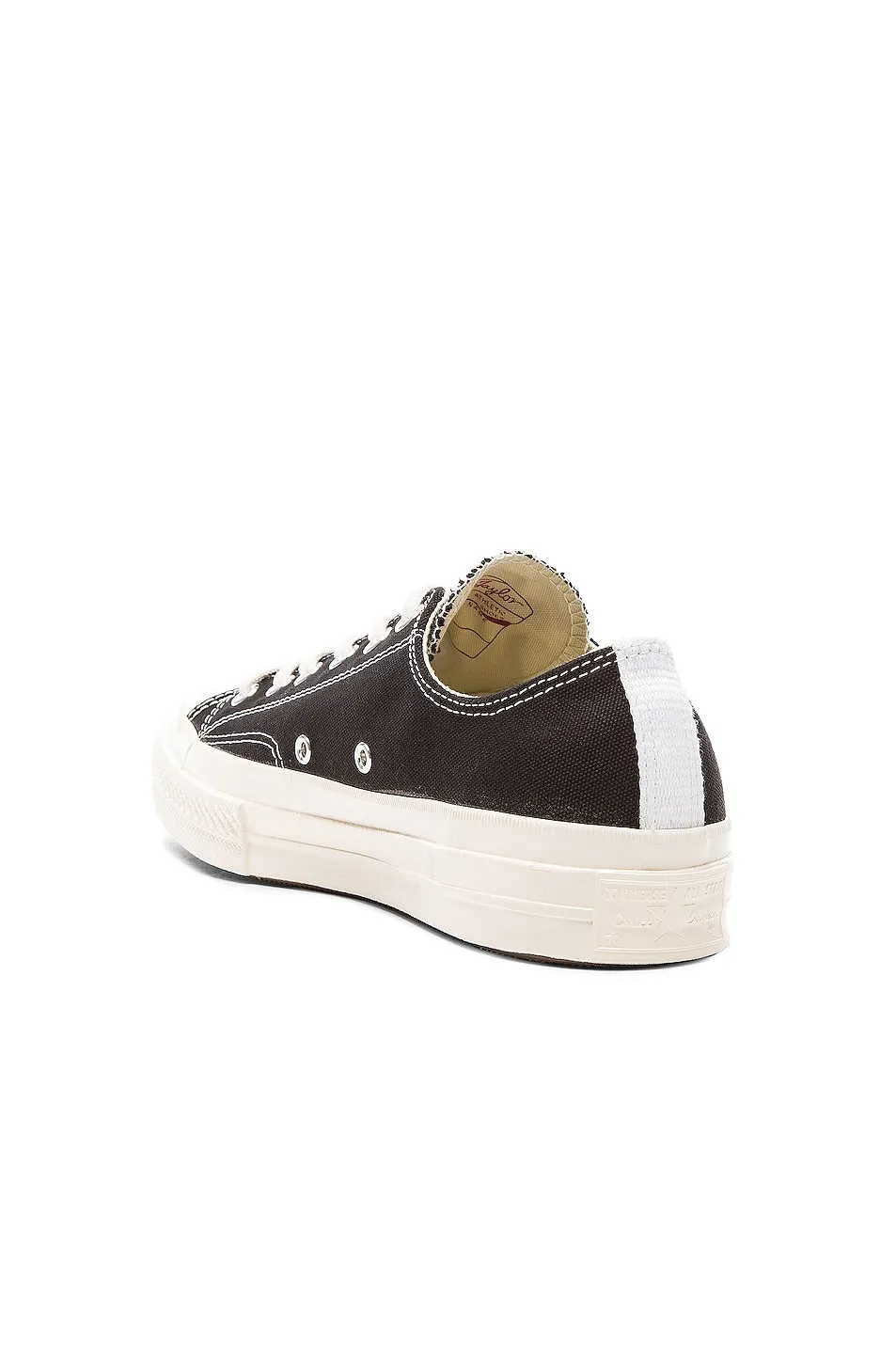 Comme des Garçons Converse Large Emblem Low Top Canvas sneakers, black