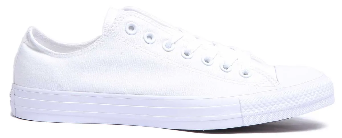 Converse 1U647 CT All Star Low Trainers In White Mono For Men