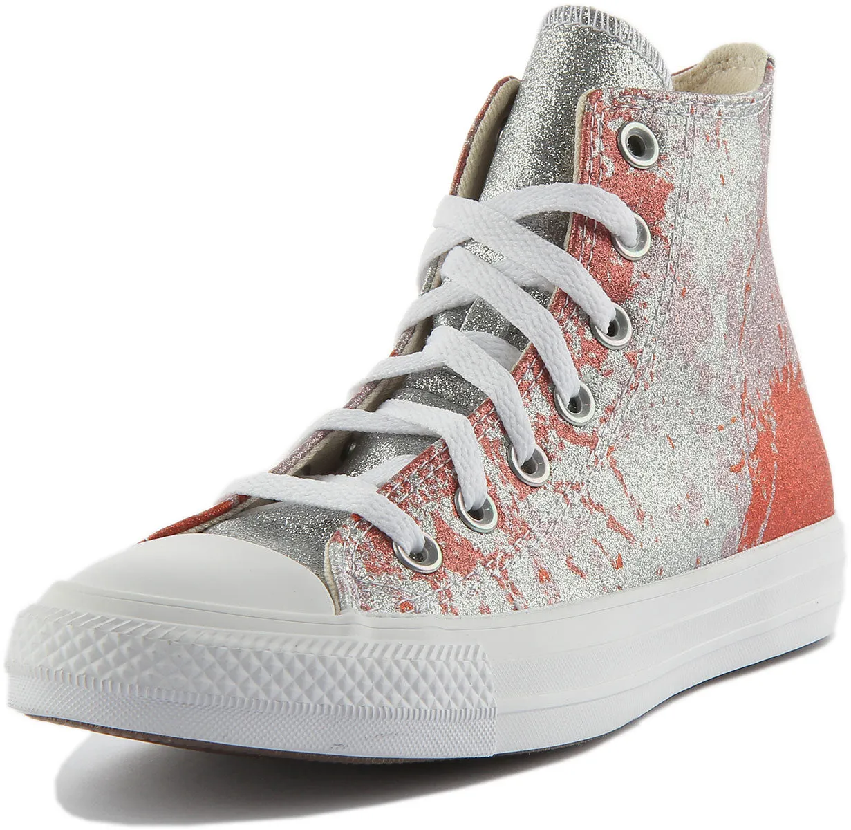 Converse All Star 571375 In Silver GlitterFor Women