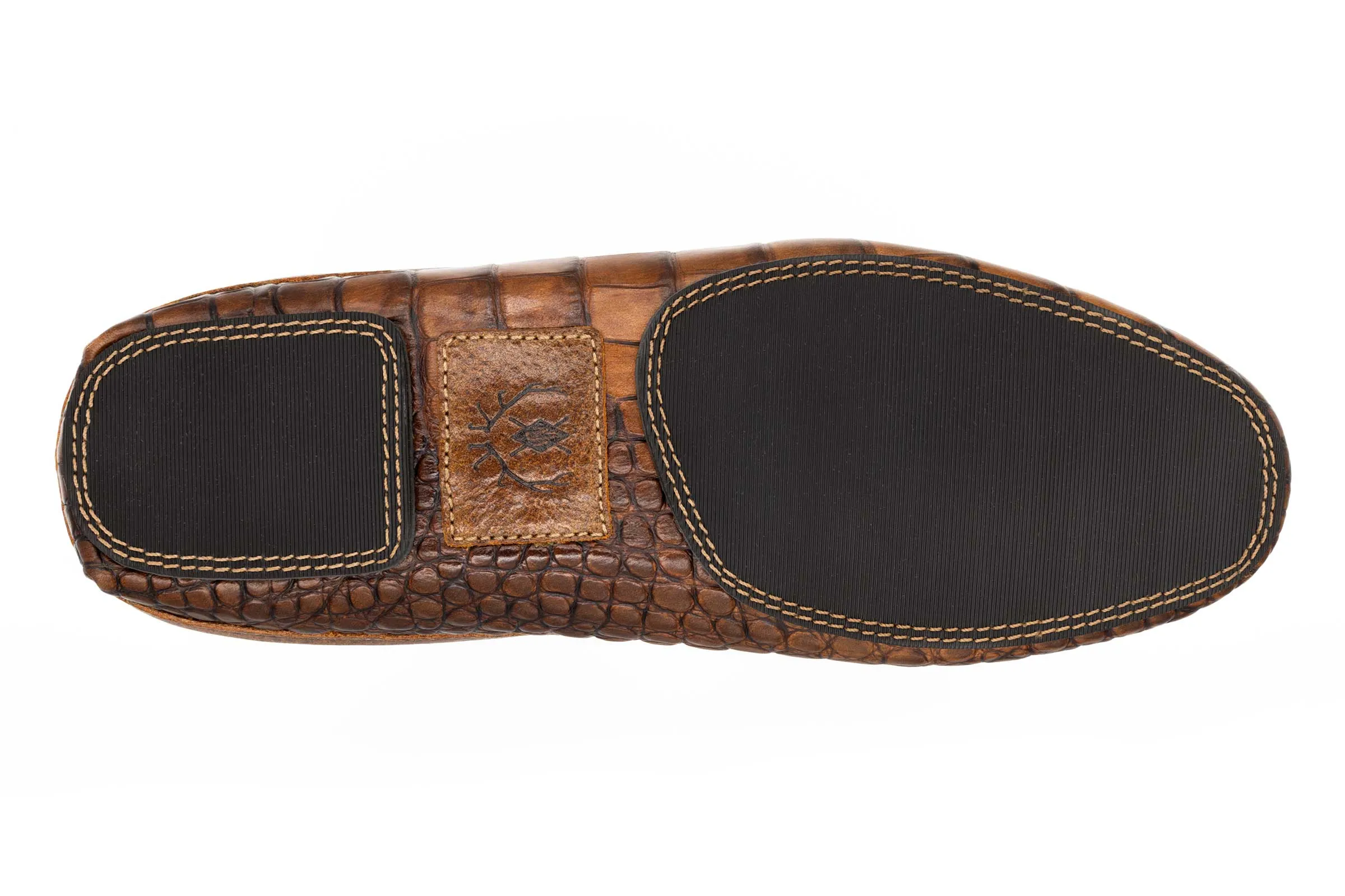 Cozy Country Alligator Grain Horse Bit Slides - Chestnut