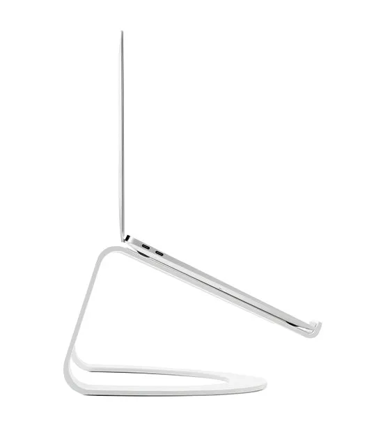 Curve Laptop Stand White