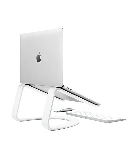 Curve Laptop Stand White