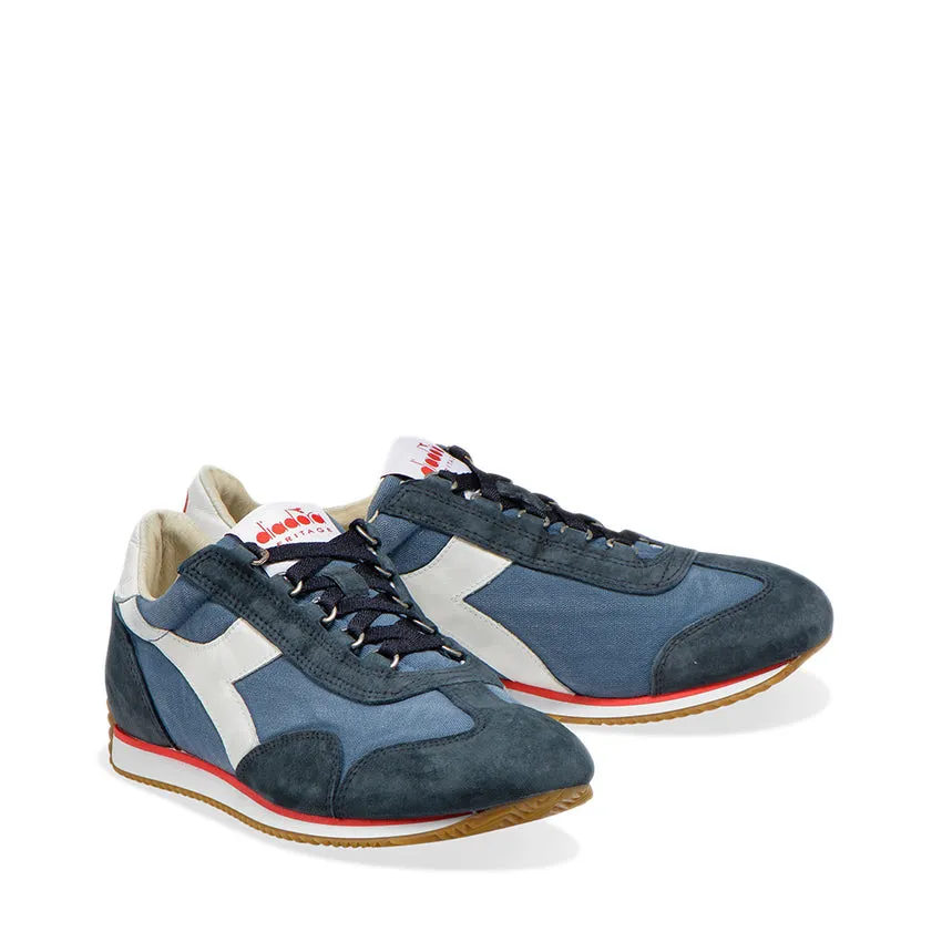 DIADORA HERITAGE SNEAKERS EQUIPE H CANVAS BLU