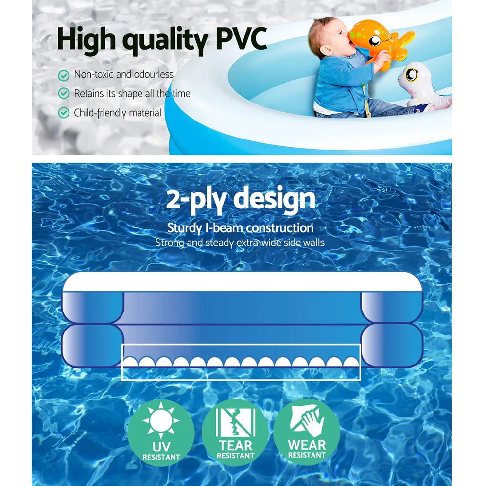 Durable Inflatable Kids Pool, Eco-Friendly PVC 544L - Bestway