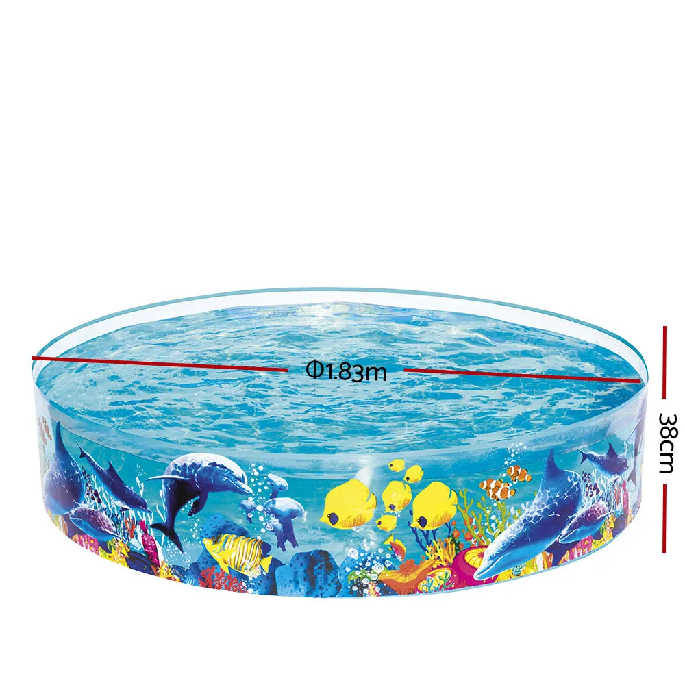 Easy Setup Kids Pool, Eco-Friendly PVC Vinyl, 183x38cm, Bestway