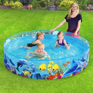 Easy Setup Kids Pool, Eco-Friendly PVC Vinyl, 183x38cm, Bestway