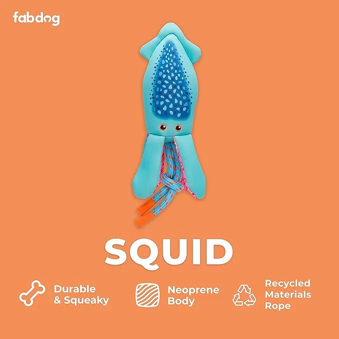 Fabdog | Squid Floatie - Dog Toy