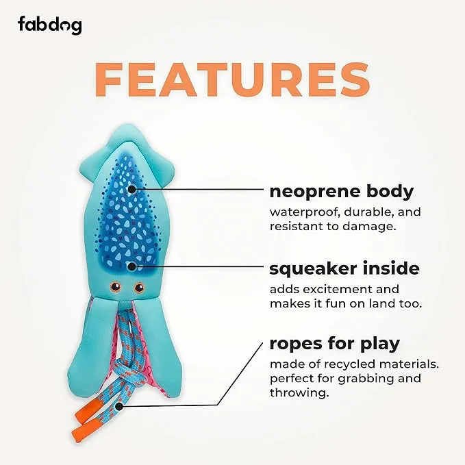 Fabdog | Squid Floatie - Dog Toy