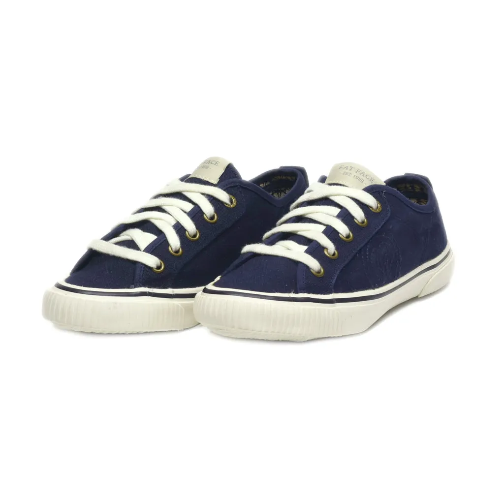 Fat Face Lace Ups Canvas Blue Colour For Women