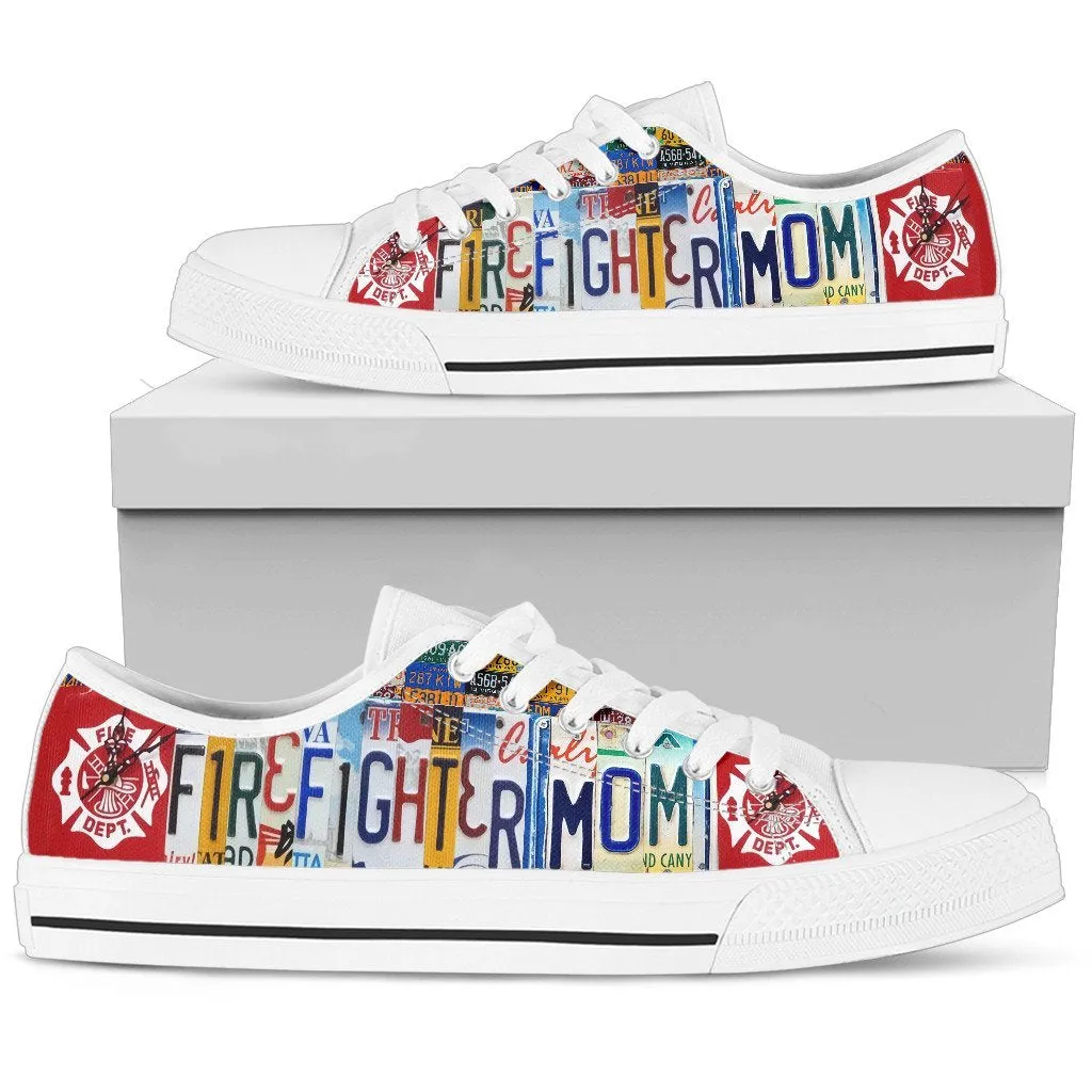 Firefighter Mom Low Top Shoes