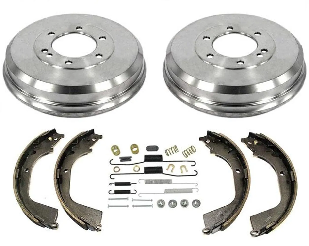 Fits 09-12 Chevrolet Colorado Canyon (2) Rear Brake Drum & Brake Shoes & Springs