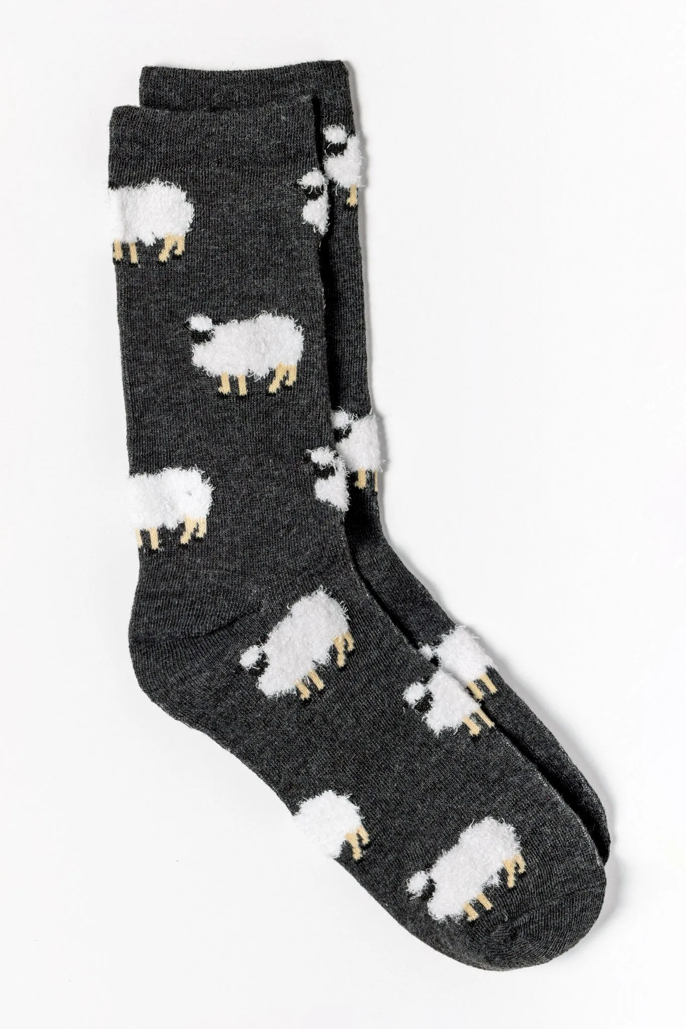 Fuzzy Sheep Socks