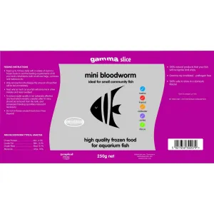 Gamma Frozen Slice Mini Bloodworm 250g