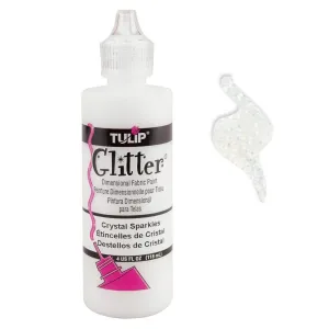 Glitter Fabric Paint, by Tulip 4 oz