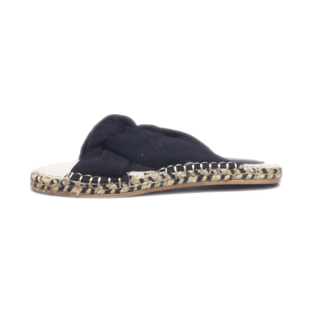 H&M Slippers Canvas Black Colour For Women