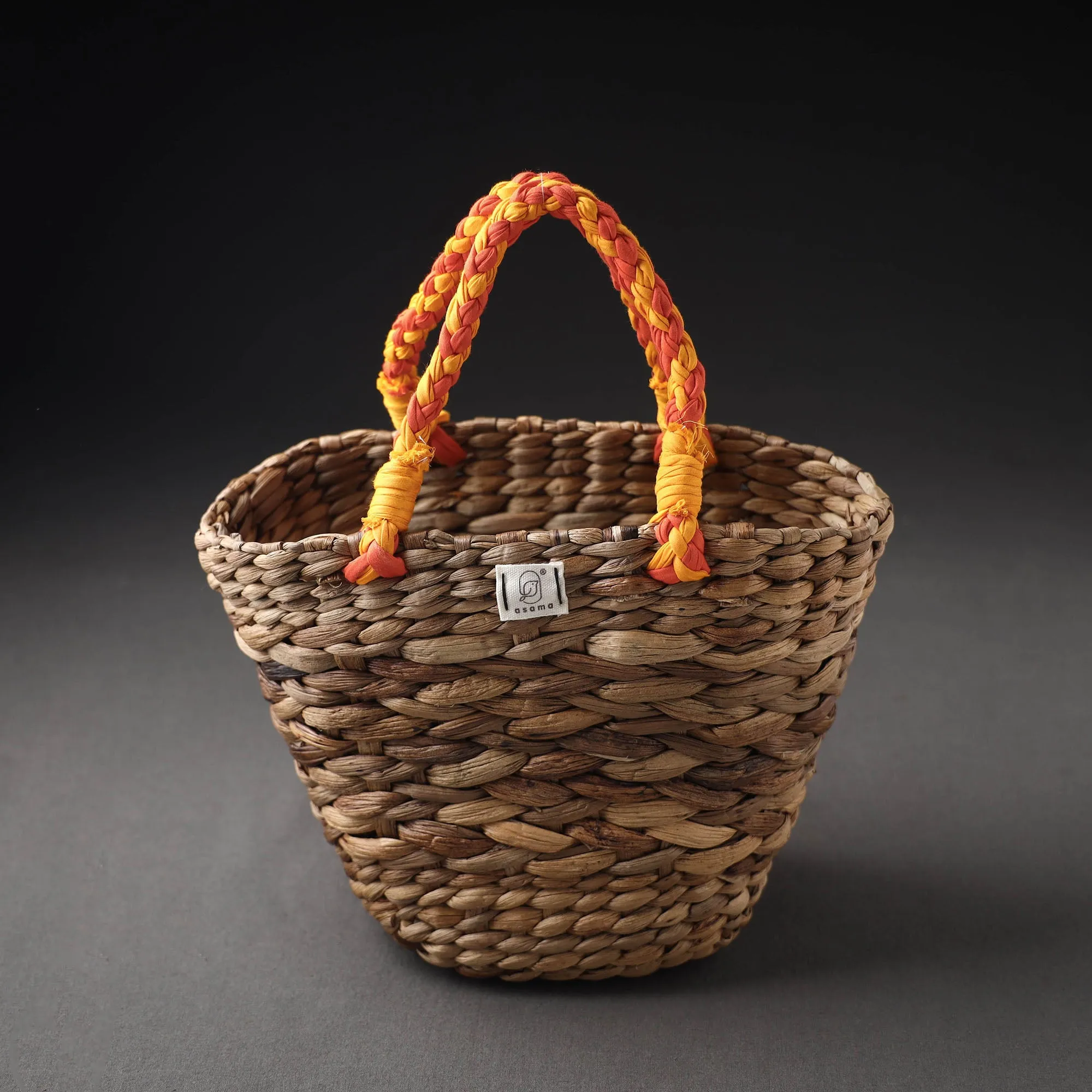 Handcrafted Organic Water Hyacinth Magnificent Basket