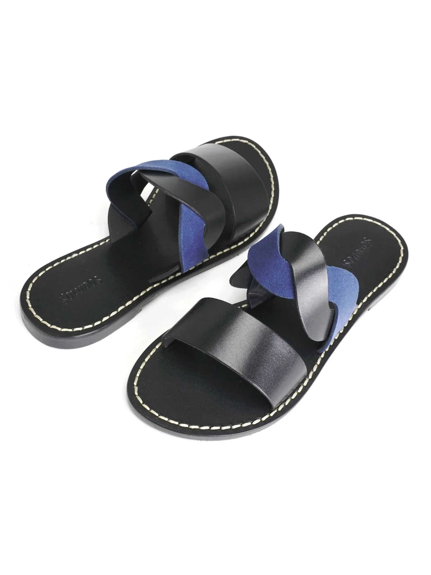 IMOGEN LEATHER SANDAL_BLACK/MIDNIGHT