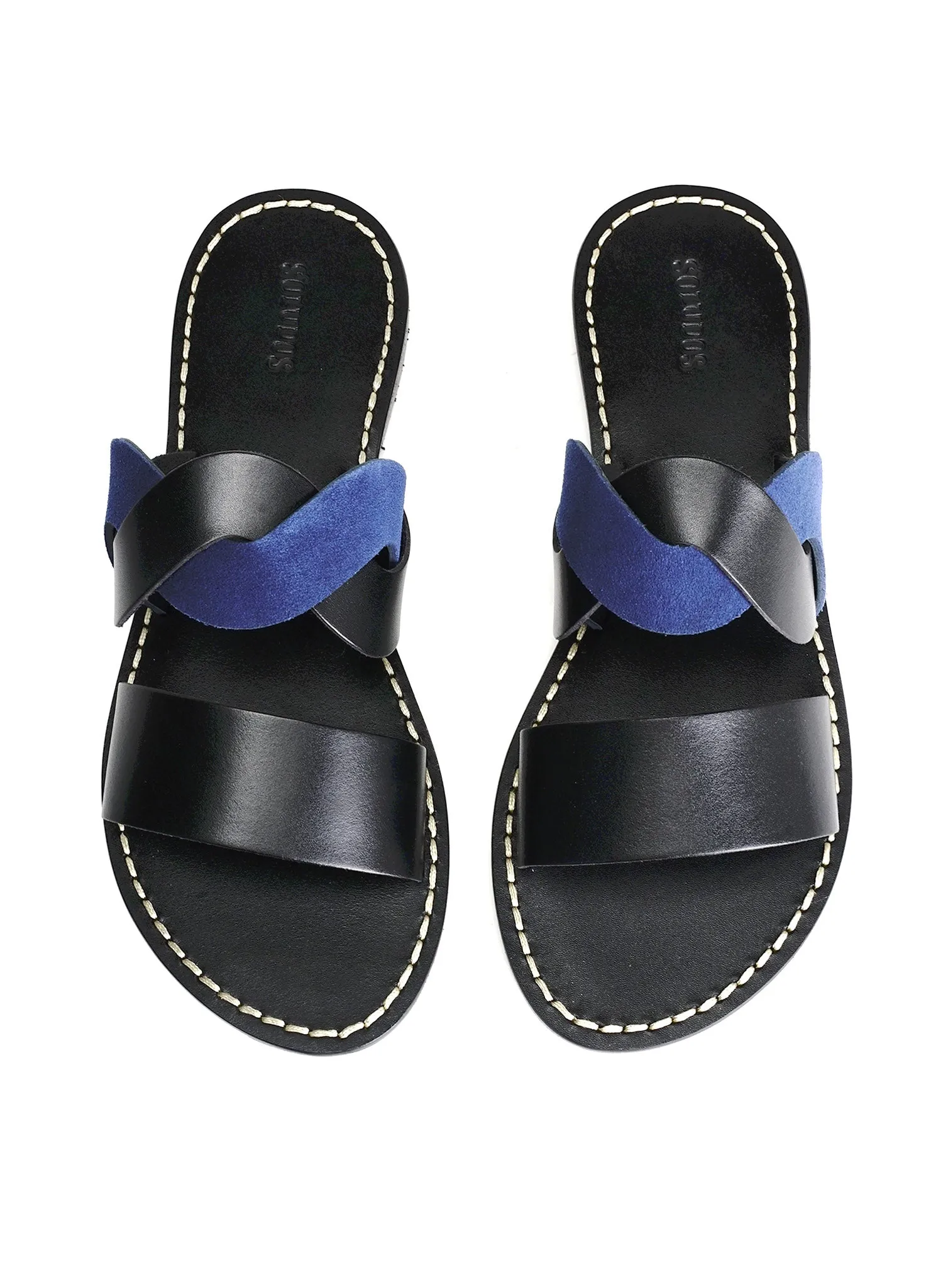 IMOGEN LEATHER SANDAL_BLACK/MIDNIGHT