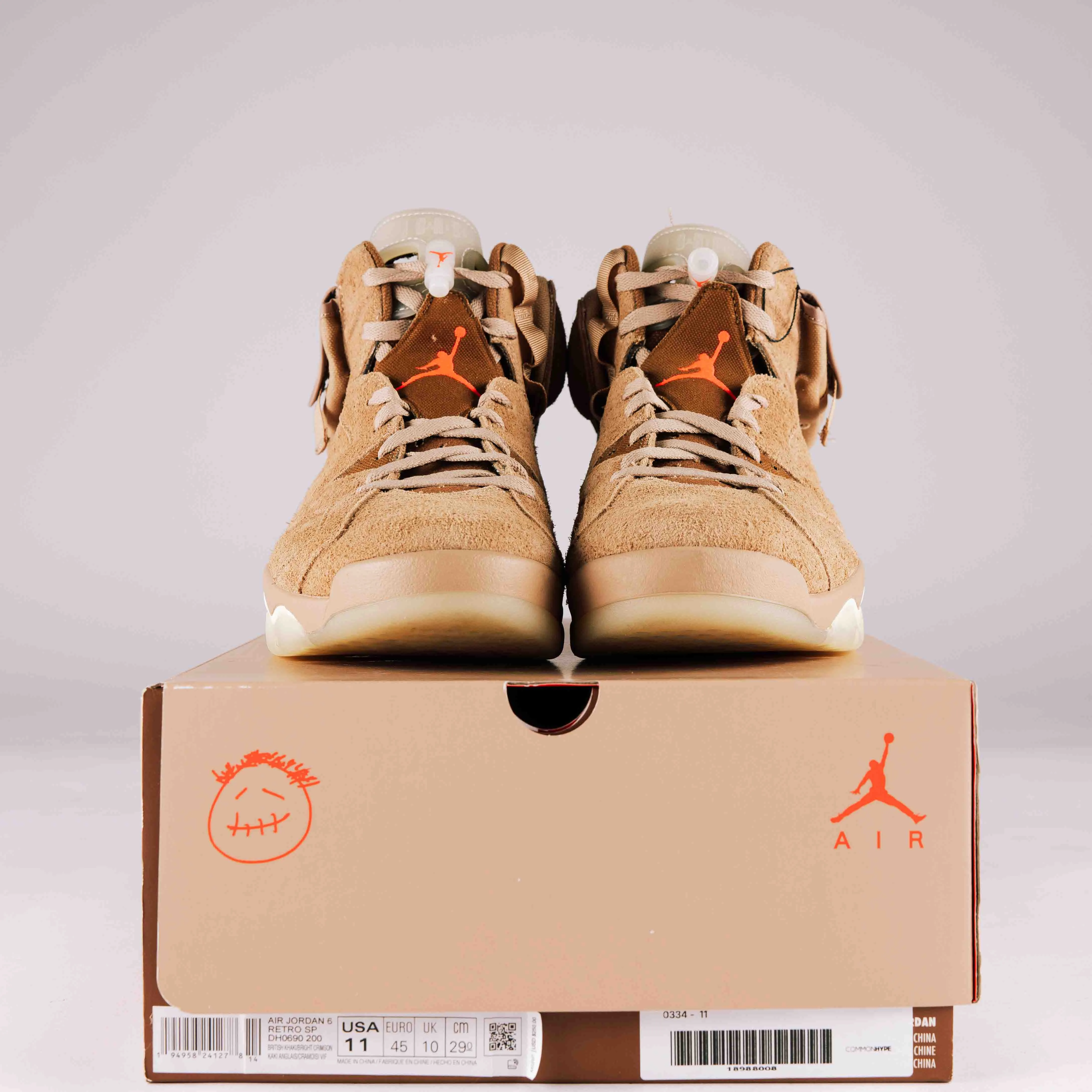 Jordan 6 Retro Travis Scott British Khaki - Used - 0334