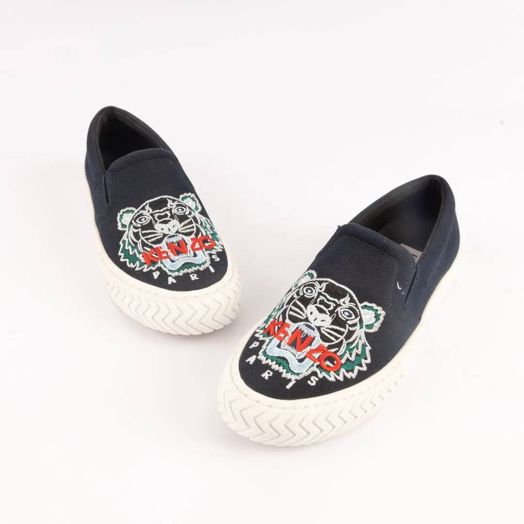 Kenzo K-Skate Embroidered Tiger Logo Sneakers