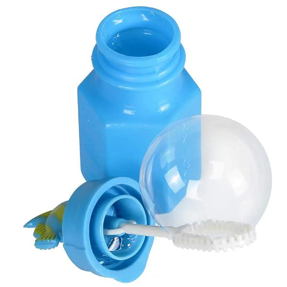 Kicko 3 Inch Fish Bubble Bottle - 24 Pieces of Assorted Oceanic Blob Holders - for Novelty