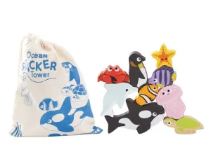 Le Toy Van - Petilou - Ocean Stacking Animals & Bag