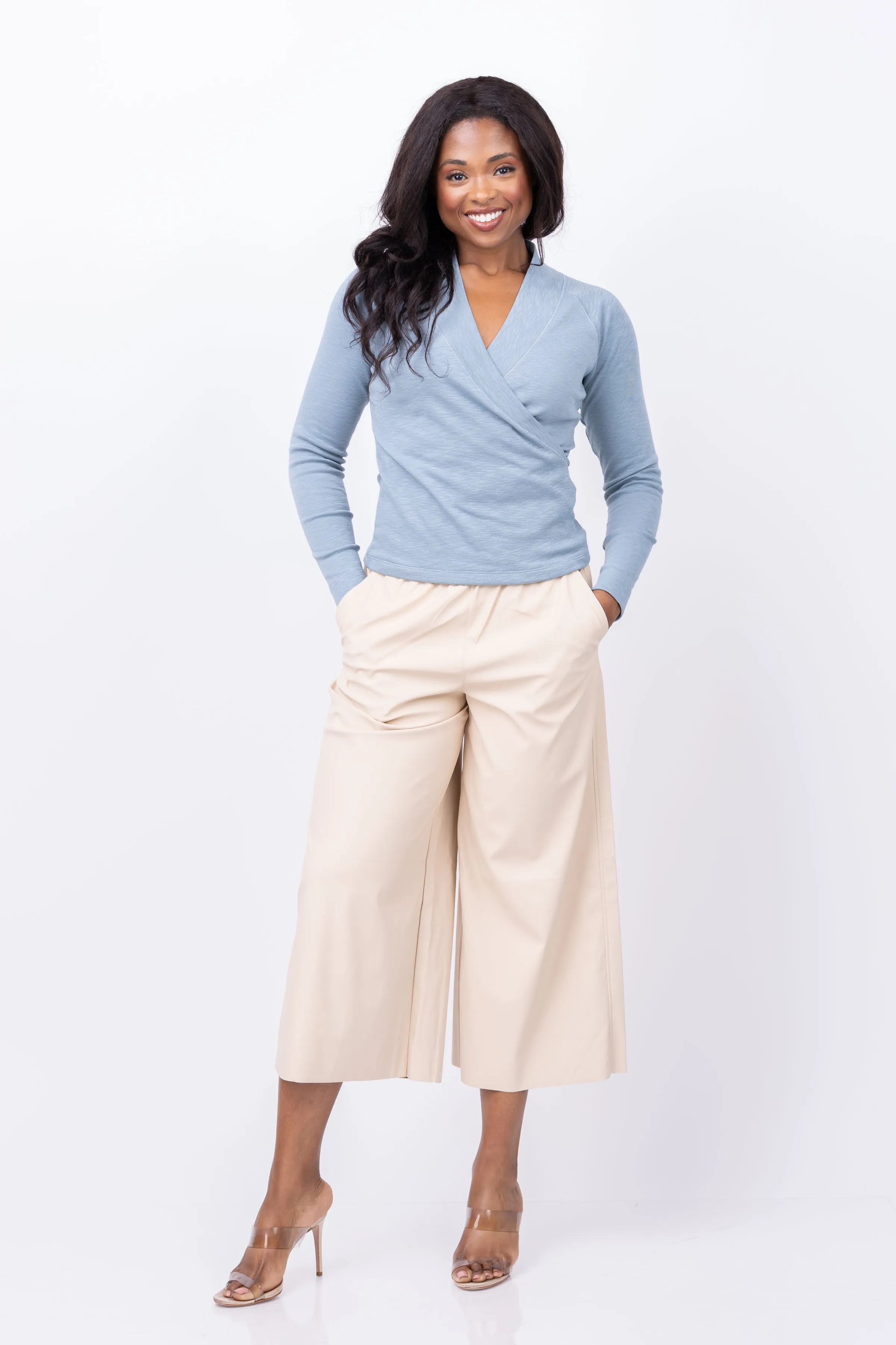 Lilla P Pull On Culotte in Putty