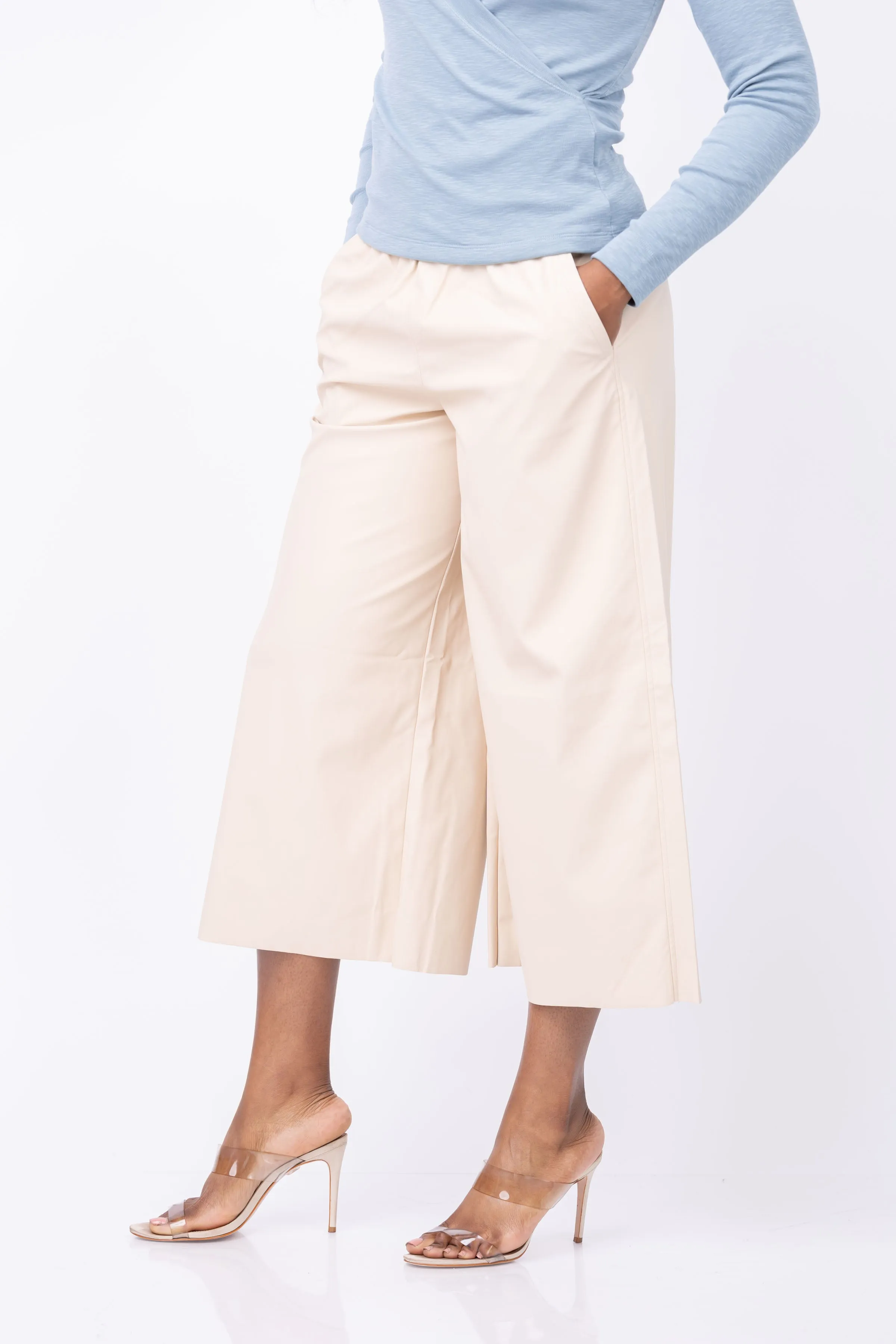 Lilla P Pull On Culotte in Putty