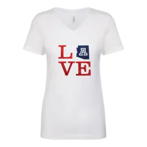 Love with Arizona Wildcats Glitter Shirt