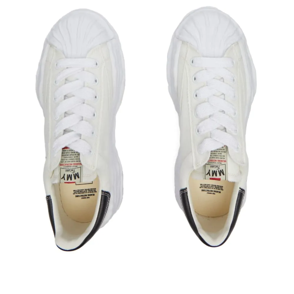 Maison Mihara Yasuhiro Blakey canvas sneakers with original low sole, white