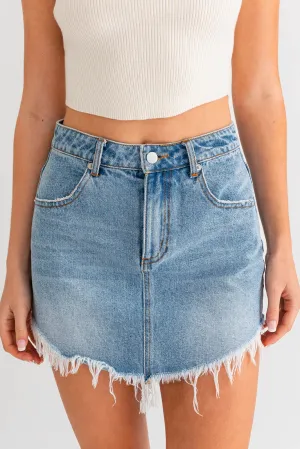 Marin Fray Denim Skirt