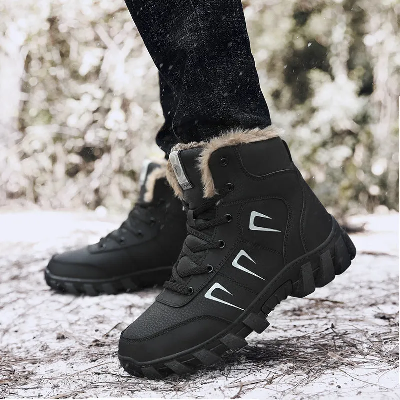 Men's Boots Men's Shoes Winter plus Size Outdoor Cotton Boots Shoes