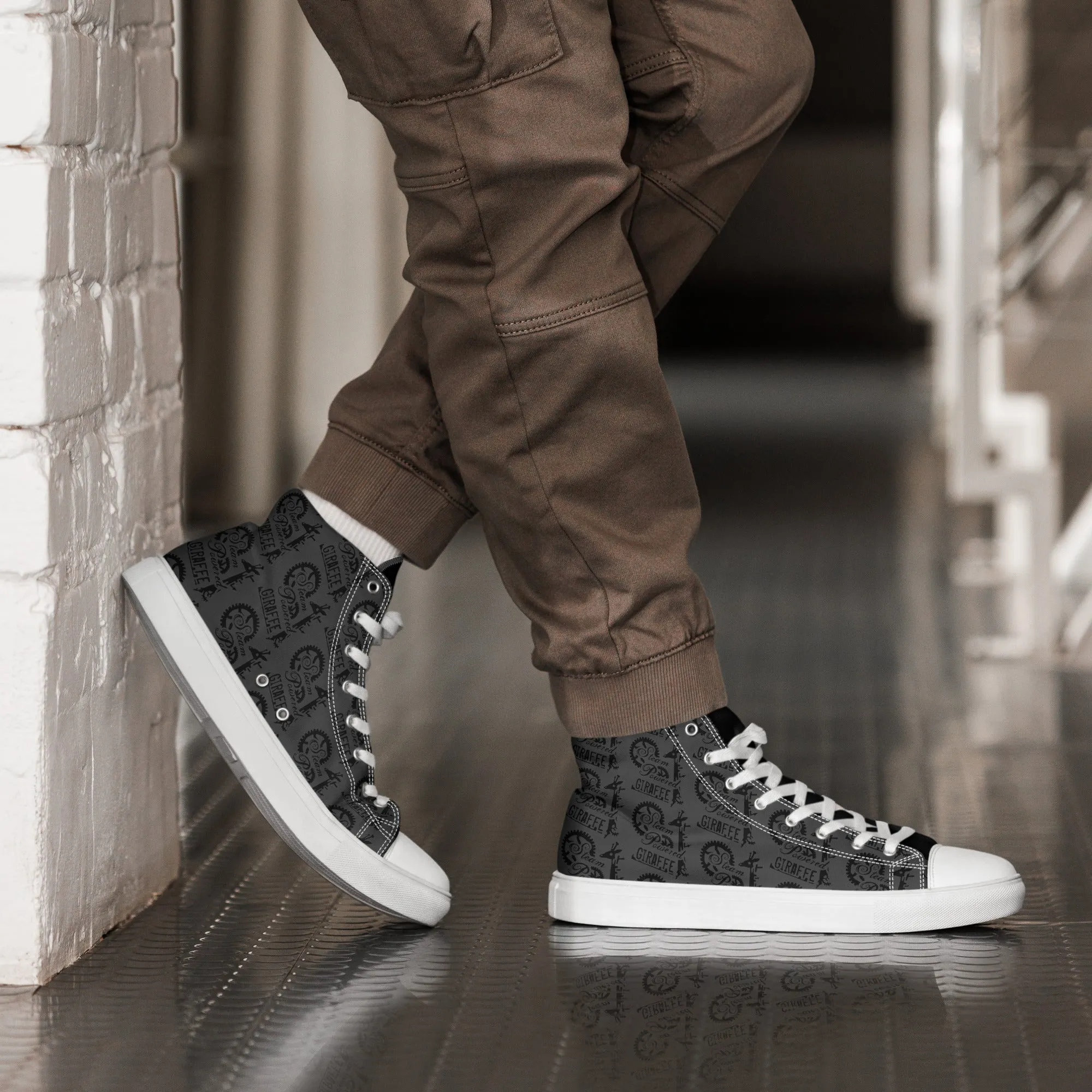 Men’s Dark Grey SPG Logo High Top Shoes