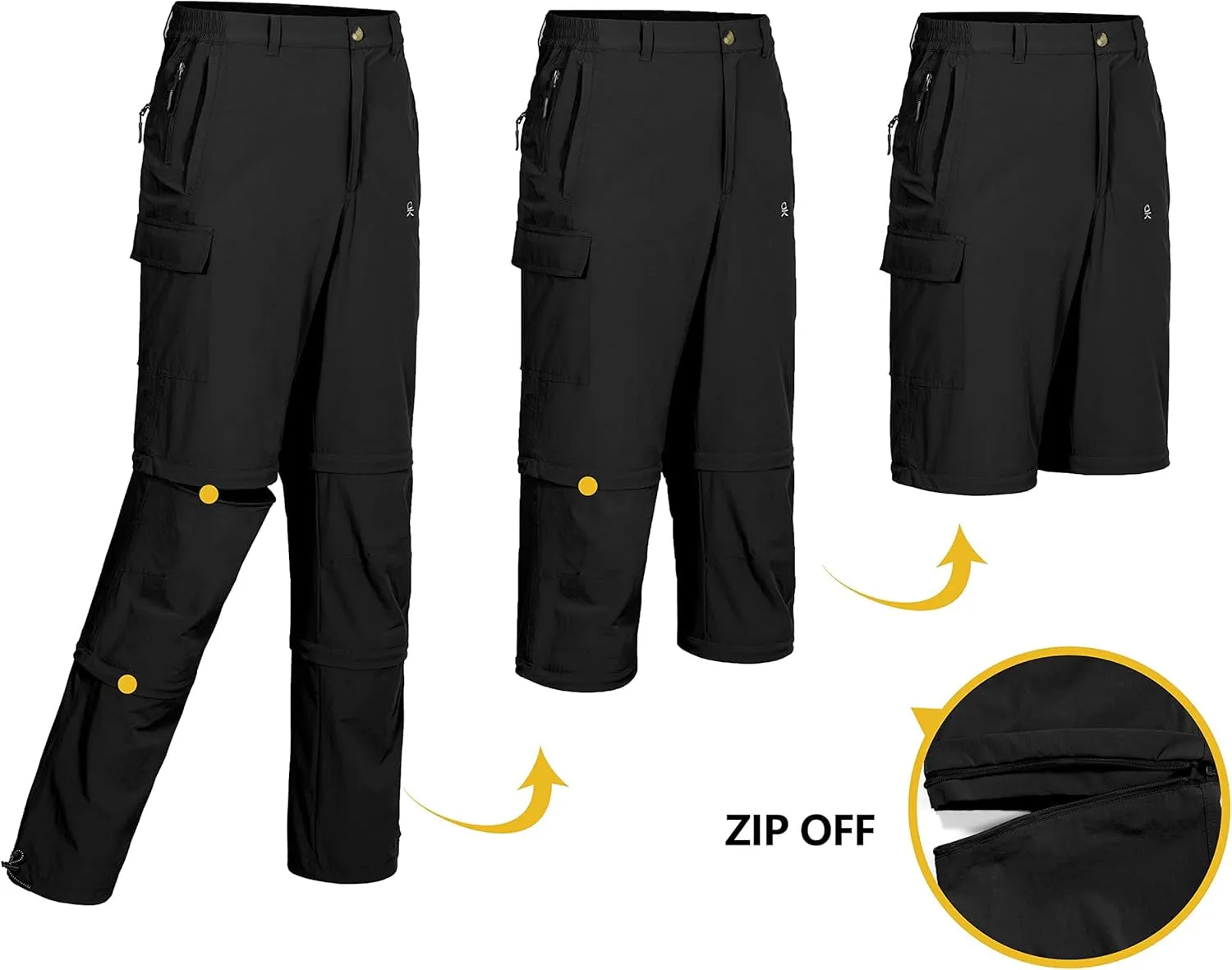 Men's Stretch Convertible Pants with UV Protection