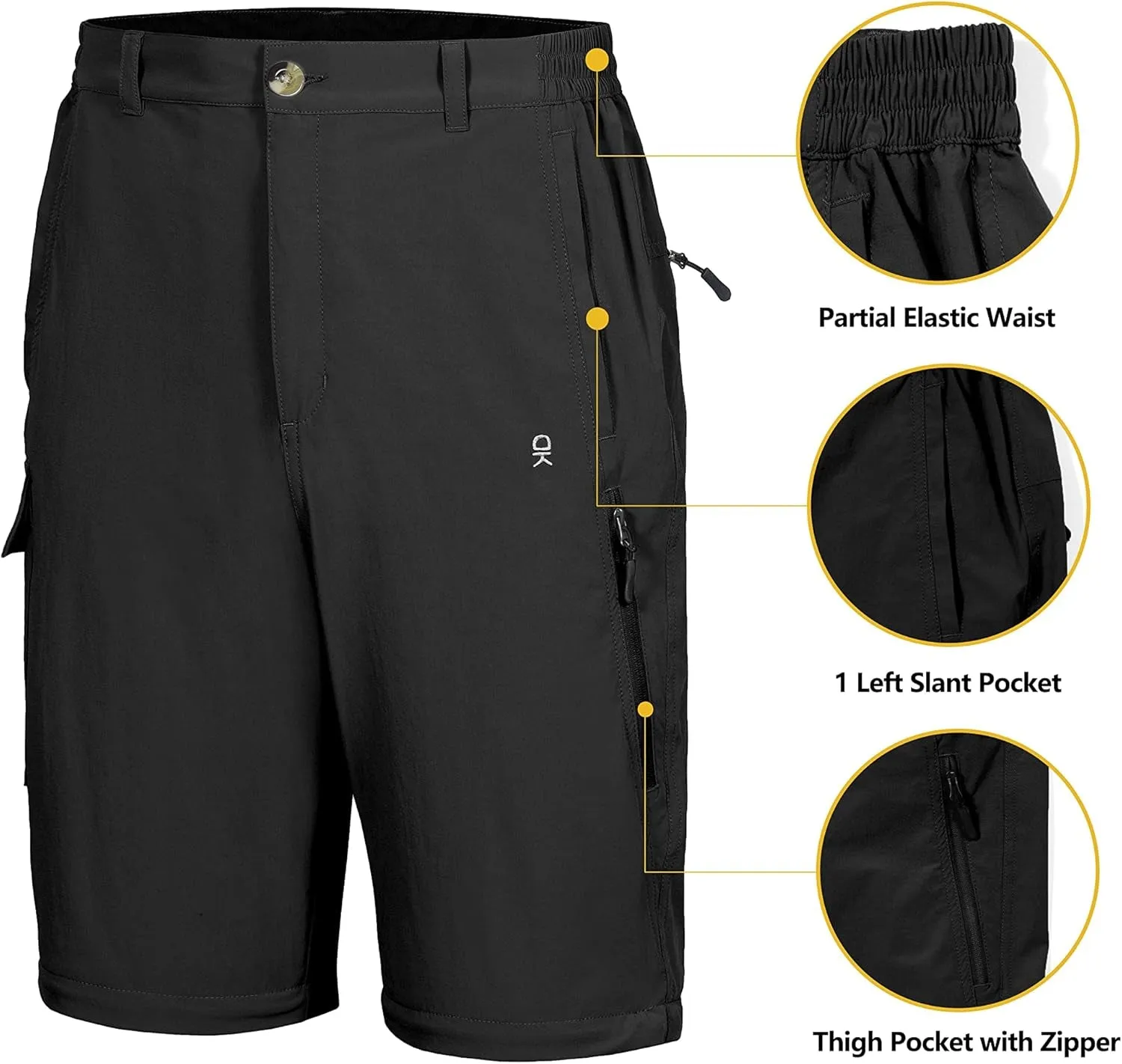 Men's Stretch Convertible Pants with UV Protection