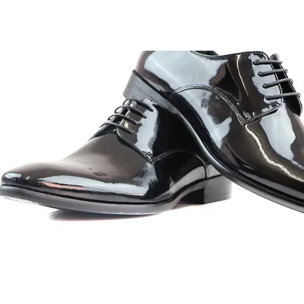 Mens Zasel Blair Black Leather Lace Up Shoes