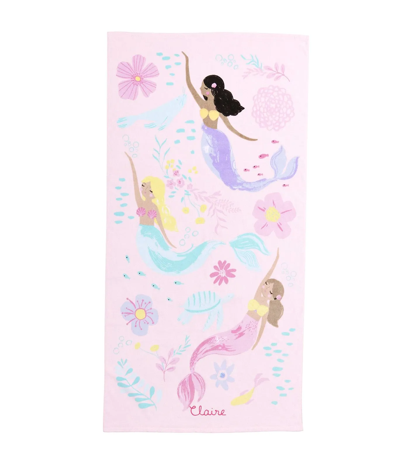 Mermaid Allover Kid Beach Towel