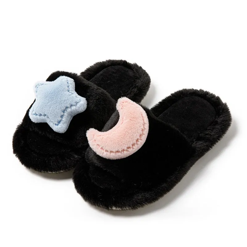 Moon & Star Cotton Slippers