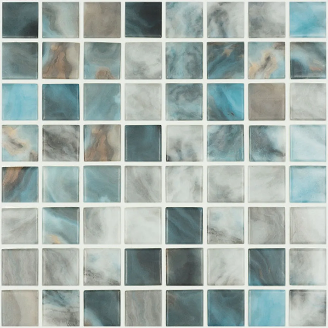 Nature Air Force Matte, 1.5" x 1.5" - Glass Tile