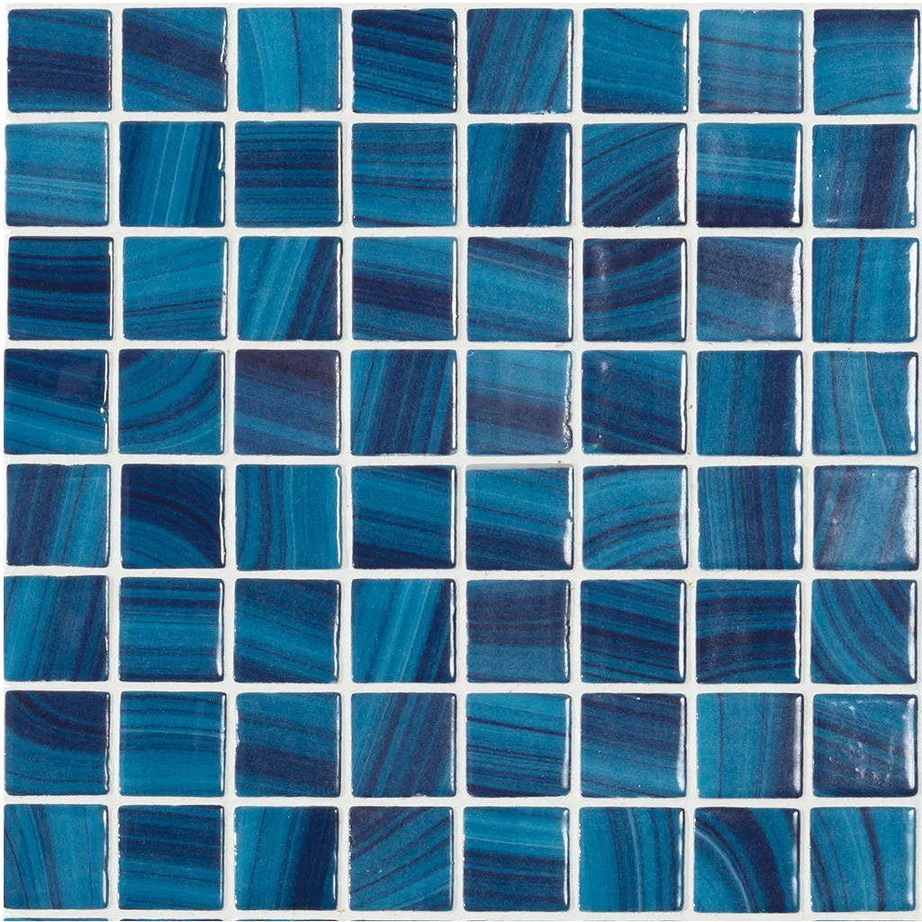 Nature Dark Blue, 1.5" x 1.5" - Glass Tile